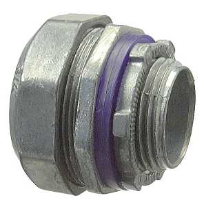 Halex 91627 Liquidtight Conduit Connector, 3/4 in, 1.57 in OD, Zinc, Each