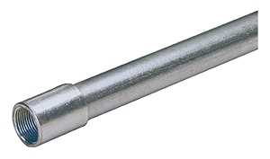 Columbia-MBF 734626 Conduit, 1/2 in, 10 ft L, Steel, Galvanized
