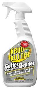 Krud Kutter GC323 Gutter and Exterior Metal Cleaner, 32 oz, Bottle, Liquid, Mild, Clear