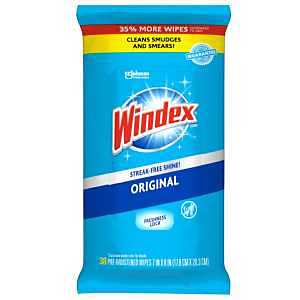 Windex COLORmaxx 00296 Cleaning Original Wipes, Ammoniacal Pleasant