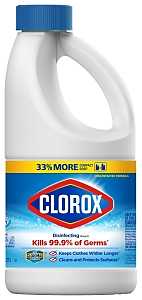 Clorox 32260 Regular Bleach, 43 oz, Liquid, Bleach