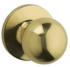Weiser Regina Series 9SK10000-023 Passage Door Knob, Brass