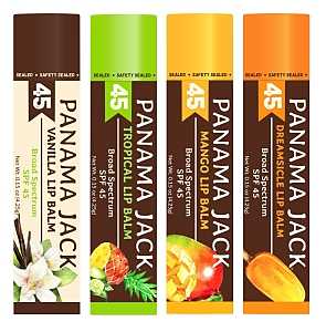 Panama Jack 602-TR Lip Balm, Tropical, 0.15 oz Bottle