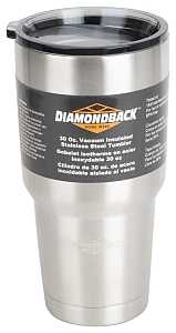 Diamondback BP-Y01O Vacuum Insulated Tumbler, 30 oz Capacity, Stainless Steel, Insulated