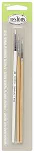 Testors 281206 Premium Brush Assortment, Wood Handle