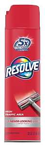 Resolve 1920000619 Carpet Cleaner, 22 oz Can, Foam, Characteristic, White