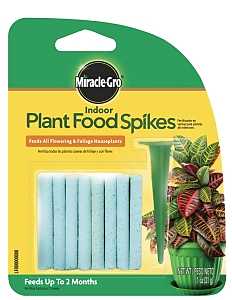 Miracle-Gro 1002522 Fertilizer, 1.1 oz Box, Spike, 6-12-6 N-P-K Ratio