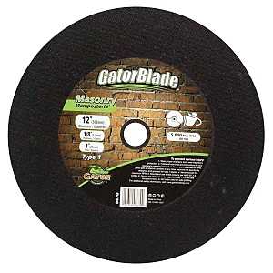 GatorBlade 9670 Cut-Off Wheel, 12 in Dia, 1 in Arbor, 1/8 in Thick