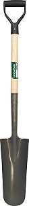 UnionTools 47107 Drain Spade Shovel, 5-1/4 in W Blade, Steel Blade, Hardwood Handle, D-Shaped Handle, 27 in L Handle