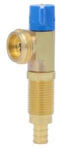 SharkBite 24813A Washing Machine Valve, Cold, Brass, Blue, For: 3/4 in MNPT PEX and PE-RT Pipe