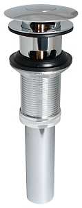 Stylewise K820-75 Pushbutton Sink Drain, 1-1/4 in Connection, Brass