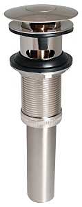 Stylewise K820-75BN Pushbutton Sink Drain, Brass