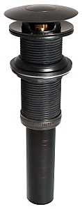 Stylewise K820-76BRZ Pushbutton Sink Drain, 1-1/4 in Connection, Brass, Bronze