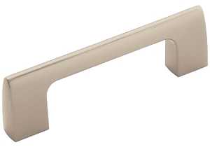 Amerock Riva Series BP55364G10 Cabinet Pull, 3-5/8 in L Handle, 7/16 in H Handle, 1-1/8 in Projection, Zinc