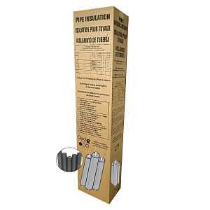 Quick R 30780U Pipe Insulation, 7/8 in ID x 1-5/8 in OD Dia, 6 ft L, Polyethylene, Charcoal