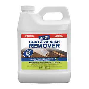 Motsenbocker's Lift Off 41132 Paint and Varnish Remover, Liquid, Mild, Clear, 32 oz, Bottle