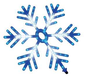 Hometown Holidays 60603 Snowflake Motion, Blue/White Light