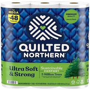 Quilted Northern 94443 Toilet Tissue, 3.8 x 4 in Sheet, 2-Ply, Paper
