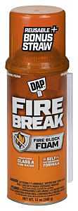 Touch 'n Foam 4004501212 Fire Break Foam Sealant, Amber, 60 to 100 deg F, 12 oz, Can