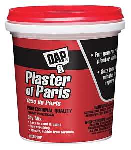 DAP 10308 Plaster of Paris, Powder, White, 4 lb Tub