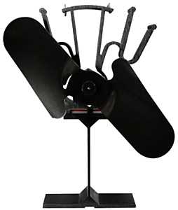 Ashley Hearth Miracle Heat MH2 2-Blade Thermoelectric Fan, Aluminum