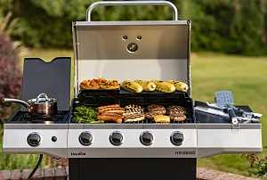 Char-Broil Performance 463351021 Gas Grill with Chef's Tray, Liquid Propane, 2 ft 1/2 in W Cooking Surface, Steel