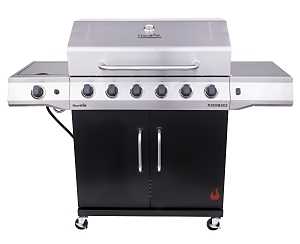 Char-Broil 463229021 Gas Grill, 60,000 Btu, Liquid Propane, 6-Burner, Cabinet Storage