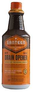 Santeen 200-6 Drain Opener, Liquid, Brown, Distinct, 32 oz