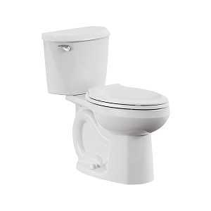 American Standard 736AA001.020 Complete Toilet, Elongated Bowl, 1.6 gpf Flush, 12 in Rough-In, 16-1/2 in H Rim, White