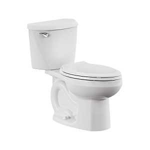American Standard 736CA101.020 Complete Toilet, Elongated Bowl, 1.28 gpf Flush, 12 in Rough-In, 15 in H Rim, White