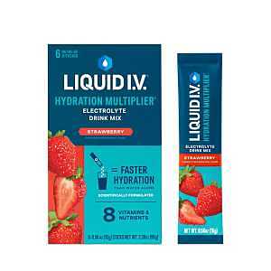 Electrolyte Hydration Drink Mix, Strawberry, 6-Ct.