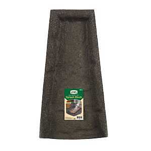 GroundSmart GSSBBN6 Landscape Splash Block, 1.8 ft L, 10 in W, Rubber, Brown