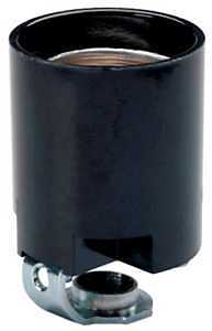 Pass & Seymour 15A/125V Black Lampholder
