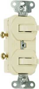 Pass & Seymour 15A 120/277V Combination 2 Switch