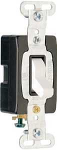 Pass & Seymour Premium Single-Pole Toggle Switch, 15A, White