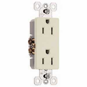 Pass & Seymour 2-Pole Premium Outlet, 15A, 125-Volt, 10-Pk.