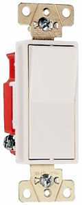 Pass & Seymour Decorator Switch, 3-Way, Light Almond, 20-Amps