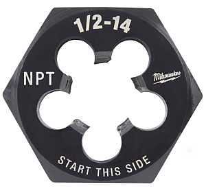 Milwaukee 49-57-5393 Threading Die, 1/2-14 Thread, NPT Thread, HCS