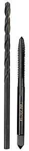 Milwaukee 49-57-5515 Drill and Tap Bit, HCS, Black Oxide, Specifications: #6-32 NC Straight Flute Plug Tap, #36 Drill