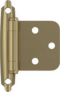 Cabinet Hinge, Self-Closing, Golden Champagne, Variable Overlay, 2-Pk.