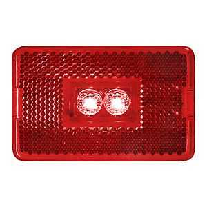 Marine V170r Red Led Clearance And Side Marker Light With Reflex