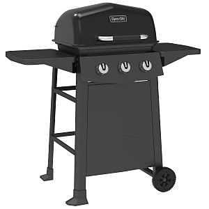 Dyna-Glo DGC310CNP Gas Grill, 24,000 Btu , Propane, 3-Burner, 310 sq-in Primary Cooking Surface, Black