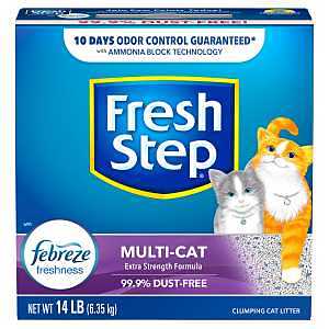 Fresh Step Multi-Cat 2049 Cat Litter, Granules/Speckles, 14 lb