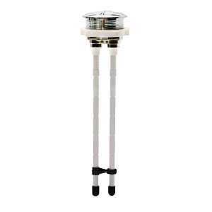 Fluidmaster 800P-001-P8 Dual Flush Push Button, Plastic, Chrome, For: Tank Lid Mount Dual Flush Valve Toilets
