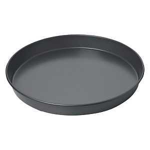 chicago metallic 16124 Pizza Pan, 14 in Dia, Carbon Steel, Gray