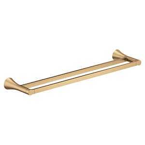 Moen Mikah Series Y0722BZG Double Towel Bar, 24 in L Rod, Zinc, Bronze, Wall