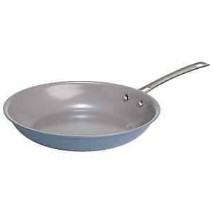 Ecolution EL11058-AS Fry Pan, 11 in Dia, Aluminum, Dusty Blue, Ceramic, Non-Stick: Yes, Dishwasher Safe: Yes
