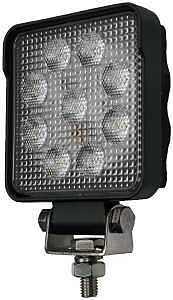 PM Great White Series V910-MV Square Work Light, 13.5/28 V, LED Lamp, White