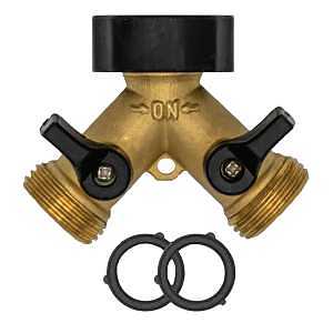 Freeze Miser 2482 Hose Splitter, 3/4 in Connection, NPT, 300 psi Pressure, Brass Body