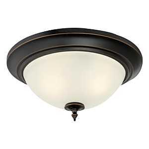 Westinghouse Harwell Series 6304800 Flush-Mount Lighting, 120 V, 60 W, 2-Lamp, Incandescent, LED Lamp, Metal Fixture
